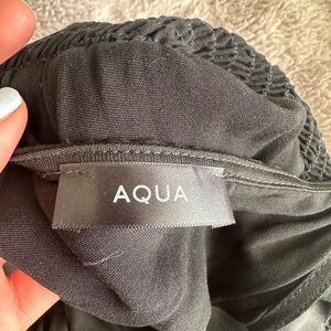 Aqua Charcoal Knit Dress